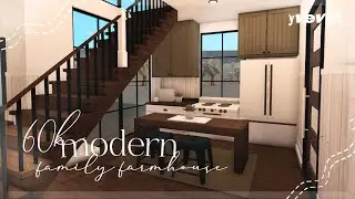 60K TWO STORY MODERN FARMHOUSE (NO-ADVANCED PLACING) | BLOXBURG SPEEDBUILD