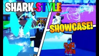 SHOWCASE DO NOVO ESTILO DE LUTA SHARK STYLE NO ONE FRUIT SIMULATOR - ROBLOX