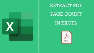 Extract PDF Page Count In Excel