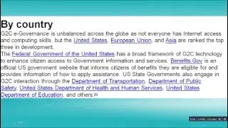 What Is Electronic Governace