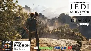 Star Wars Jedi: Survivor - RX 6700 Benchmark Run | All Settings | FSR2 | RT