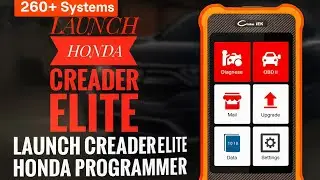 LAUNCH CREADER ELITE HONDA PROGRAMMER +BIDIRECTIONAL SCANNER REVIEW