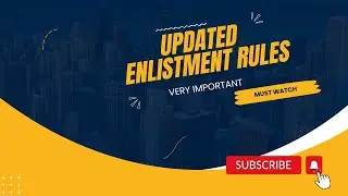 Updated Enlistment Rules