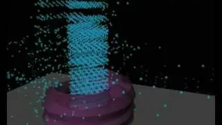 Fluid Particle collision animation in maya