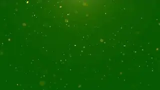 Gold dust particles green screen effect 