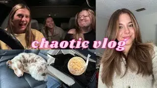 chaotic fall break vlog (dying my hair, car talks, late nights)