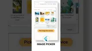 😎 How to pick images from device storage📱💻 using Image Picker package in Flutter.