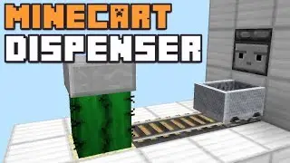 Minecaraft: SMART MINECART DISPENSER! [Redstone Tutorial]