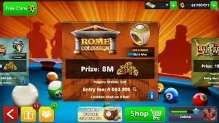8 Ball Pool Rome Match....See How Lucky I am...