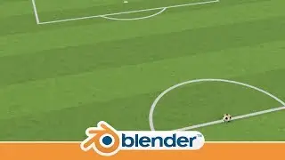 Making a Grass Soccer/Football Field in Blender 2.8