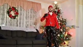 Bonne Année en PVC Rouge et Noir