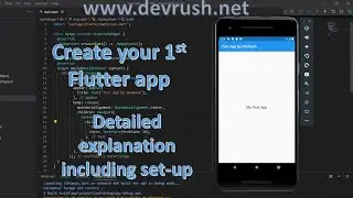 Google's flutter tutorial-1.Set up flutter in VS Code and build your 1st app for android and iOS.