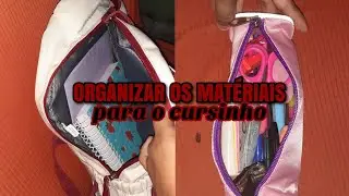 O QUE EU LEVO NA MOCHILA PARA O CURSO| organizando minha mochila e o estojo.