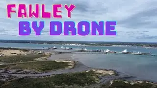 Drone footage from Fawley towards Isle of Wight
