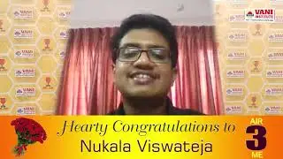 GATE 2021- MECHANICAL ENGINEERING AIR 3rd Ranker Testimonial | Nukala Viswateja | VANI INSTITUTE