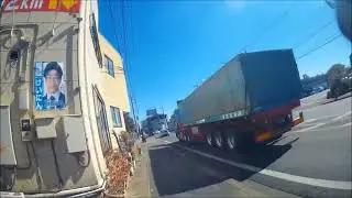 歩道走行郵便カブ１０連発＋歩道を塞いで停車する郵便バン