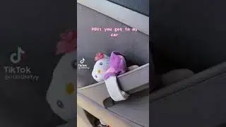 The CUTEST Sanrio themed car TikTok: h3ll0kiityy #shorts
