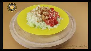 Салат Цезарь с креветками