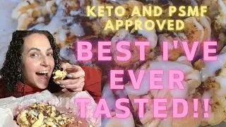 KETO Monkey cinnamon pull apart bread | PSMF Monkey bread recipe | PSMF cinnamon bread | janetgreta