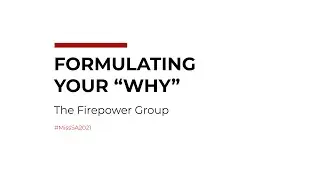 Formulating your 
