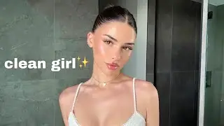 ‘clean girl’ makeup & hair tutorial