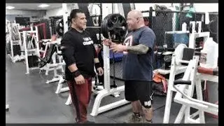 Dr Mike Keklikian abusing those shoulders