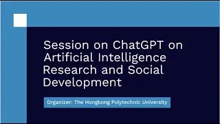 April 13: On demand Session on ChatGPT and AI Research by HP University