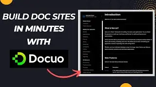 Easily build a doc site for your software using Docuo | No Web Dev knowledge required
