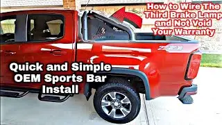 How to Install Chevy Colorado Sports light bar and Wiring Third Brake Lamp  Correctly GM -  84407330