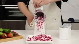 5 in 1 rotary cheese grater& vegetable slicer you need