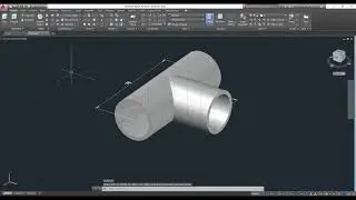 AutoCAD 3D, How to drawing piping T connection