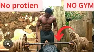 Without Gym Without Protein Powder | African Poor Bodybuilder Best Body Shape#african #bodybuilding