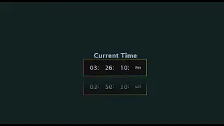 watch using html css and javascript