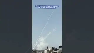 VÍDEO MOSTRA ATAQUE DE FOGUETE PALESTINO CONTRA ISRAEL