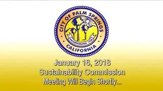 Sustainability Commission | January 16, 2018