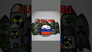 Countries with nuclear weapons..🚀#youtubeshorts #countryballs #usa #russia
