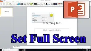 How To Make PowerPoint Presentation Full Screen 16:9