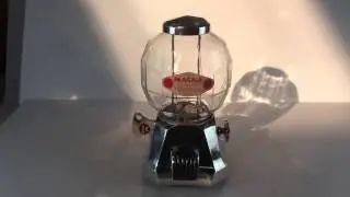 Original Magna Vender Machine Works Restored runs on a penny cent gum gumball