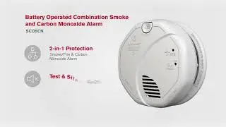 Combination Smoke and Carbon Monoxide Alarm, Battery Operated | SCO5CN