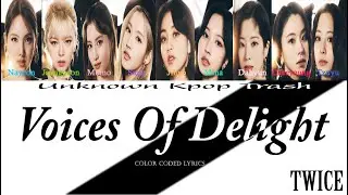 TWICE - Voices Of Delight Color Coded Lyrics