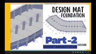 Mat foundation design||Import from autocad & Etabs||part 2