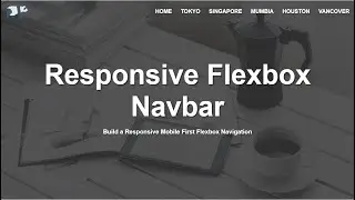 Responsive Flexbox Navbar | No JS