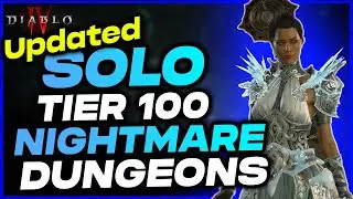 Diablo 4: UPDATED TRUE ENDGAME BEST Ice Shards Sorcerer Build that SOLOS Tier 100 Nightmare Dungeons