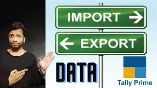 #46 Tally Prime Export and Import Data | Tally prime data export | Data import in tally prime