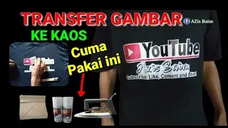 Transfer gambar ke kaos hanya dengan kertas bungkus nasi