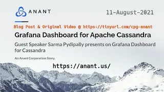Grafana for Cassandra @ Anant Corp