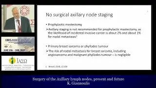 AXILLARY SURGERY FOR BREAST CANCER Prof GIANNOULIS