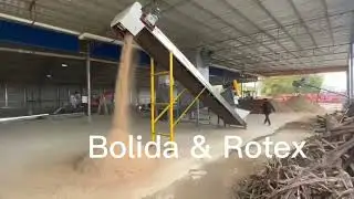 Using High Efficiency Hammer Mill to grind wood chips to be sawdust for making wood pellets!