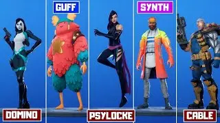 All New Fortnite leaked skins ( X-Force Deadpool, X-Force Bundle, Domino & More!!)
