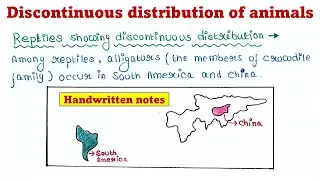 Discontinuous distribution of animals | Evolution